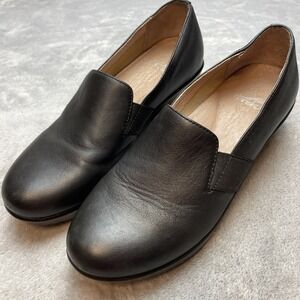 Dansko Womens Jessica Slip On Shoes Clogs Sz 41 US 10.5-11 Black Leather Comfort